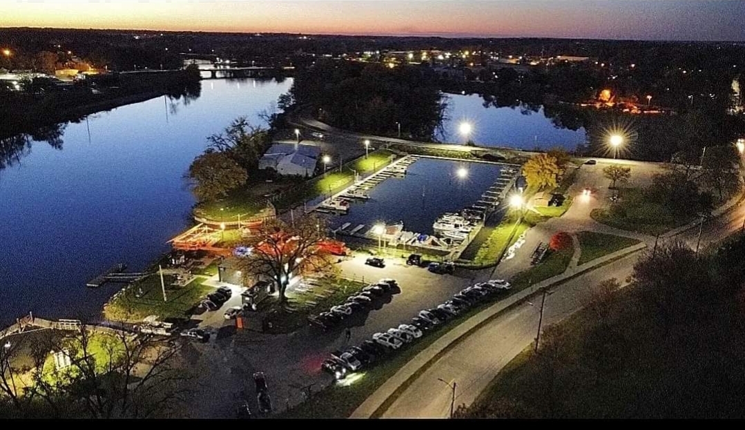 Captain Roy's nighttime aerial