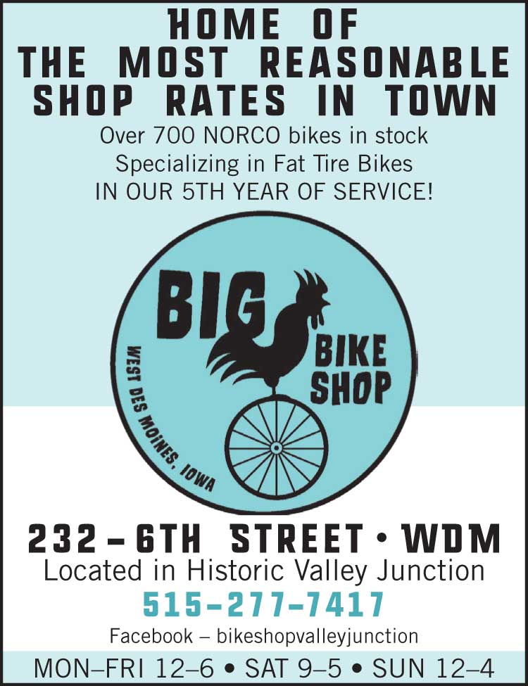 Big Cock Bike Shop supports BIKEIOWA.com.